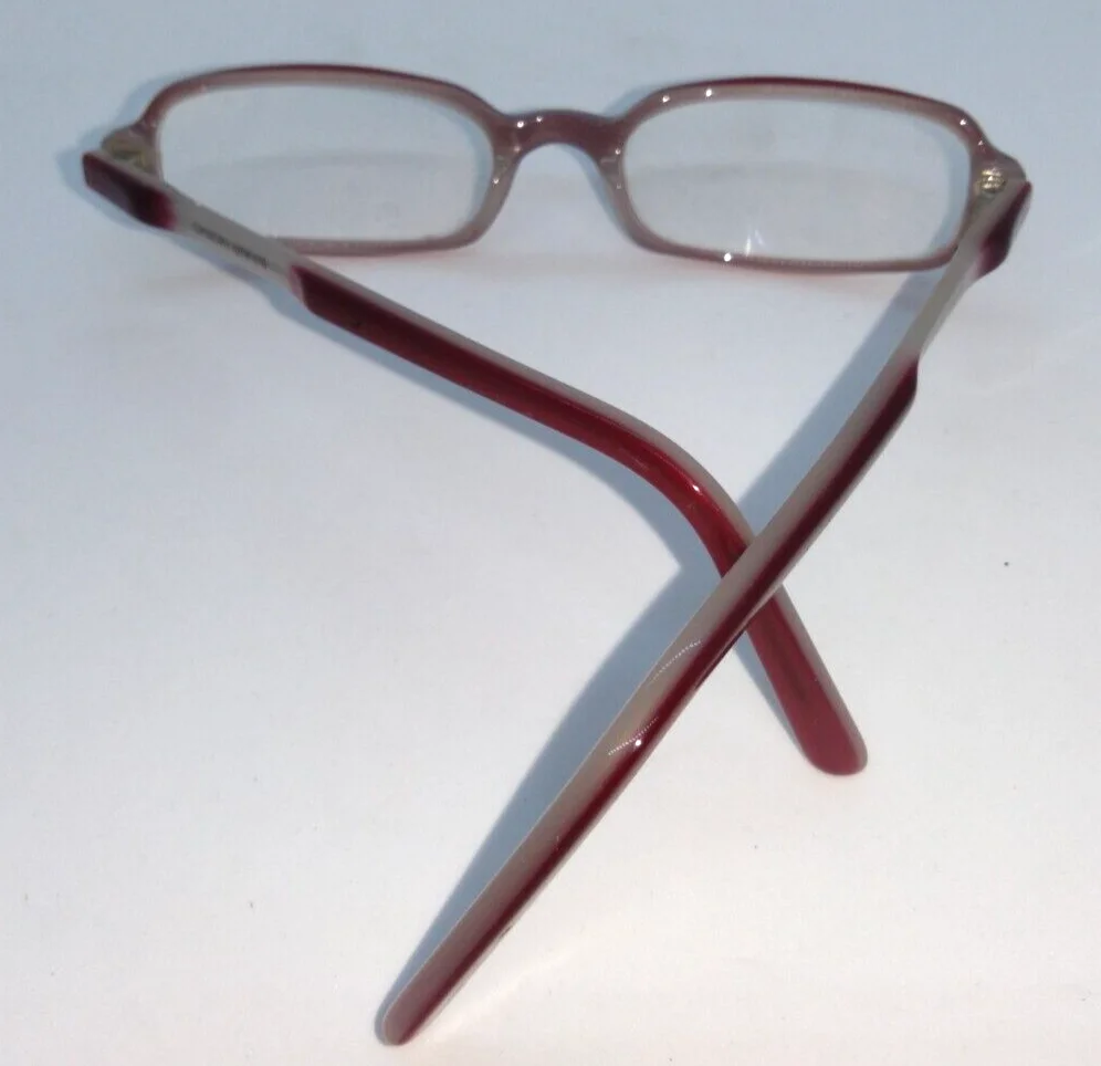 Giorgio Armani Demi Eyeglass Frames 2032 562 Burgundy on Gray 49-17-135 3