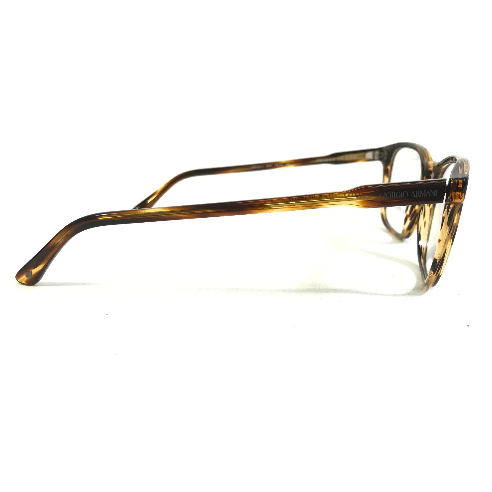 Giorgio Armani Eyeglasses Frames AR 8103-V 5590 Brown Horn Asian Fit 53-19-145 4