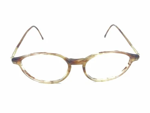 GIORGIO ARMANI Eyeglasses Frames Brown Tortoise round W/ Case 52-20-145 H9470 2