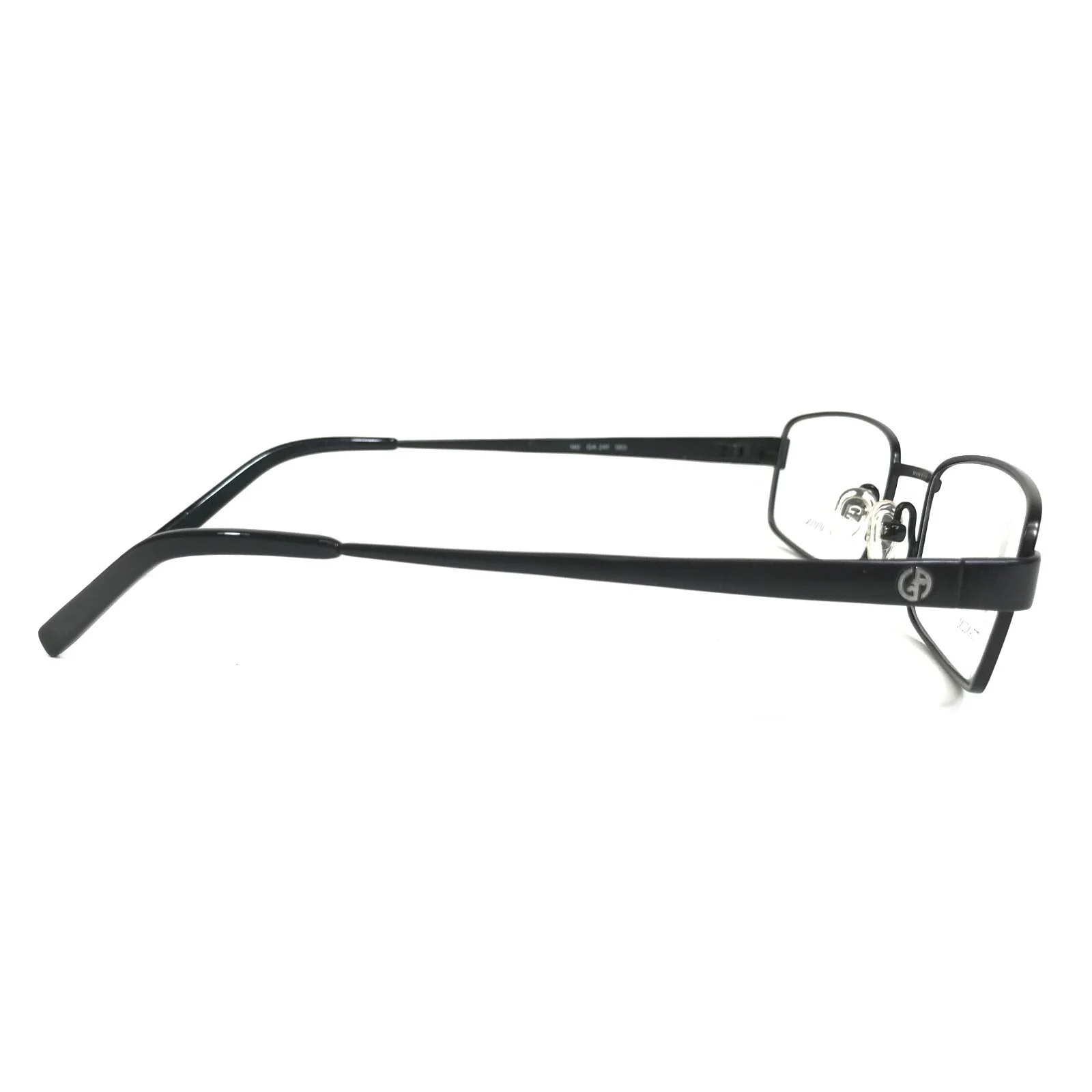 Giorgio Armani Eyeglasses Frames GA 241 003 Black Rectangular Wire Rim 51-18-140 3