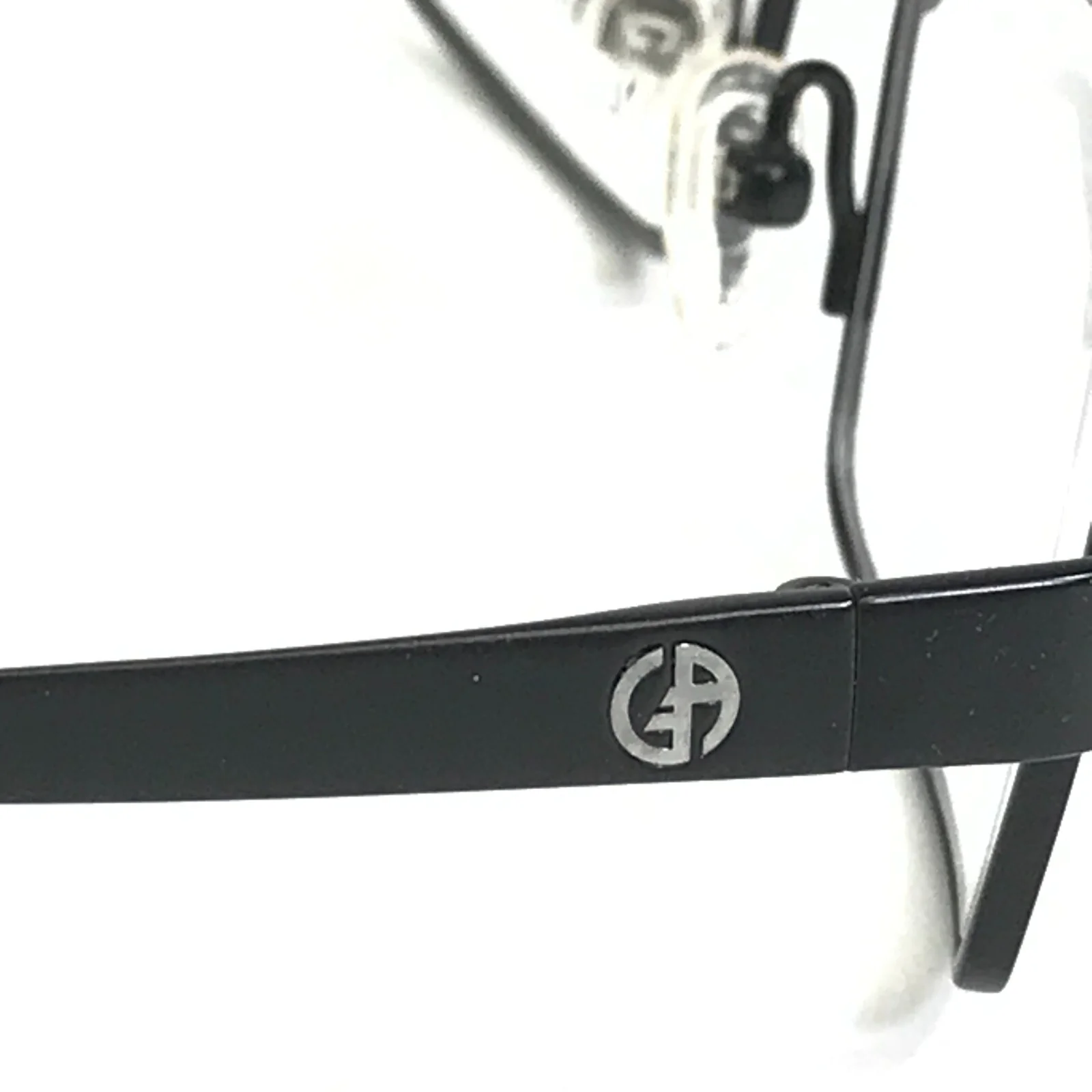 Giorgio Armani Eyeglasses Frames GA 241 003 Black Rectangular Wire Rim 51-18-140 4