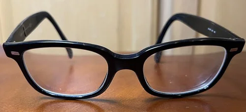 GIORGIO ARMANI EYEGLASSES FRAMES ITALY HORN RIMMED BLACK GA 897 807 50-19-145 4