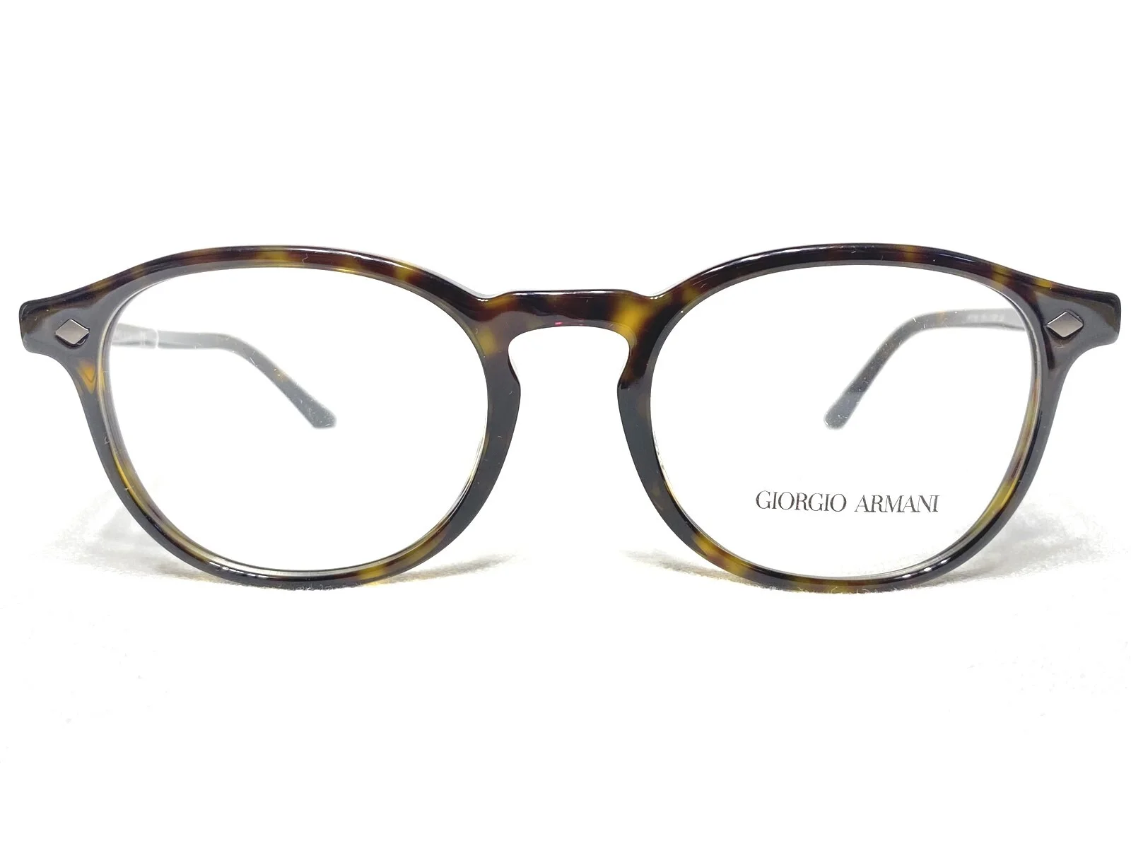 Giorgio Armani Frames Of Life Tortoise Shell And Gold Wire Eyeglasses Frames