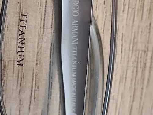 GIORGIO ARMANI G411 010 SILVER TITANIUM EYEGLASSES FRAMES 51-17-135 4