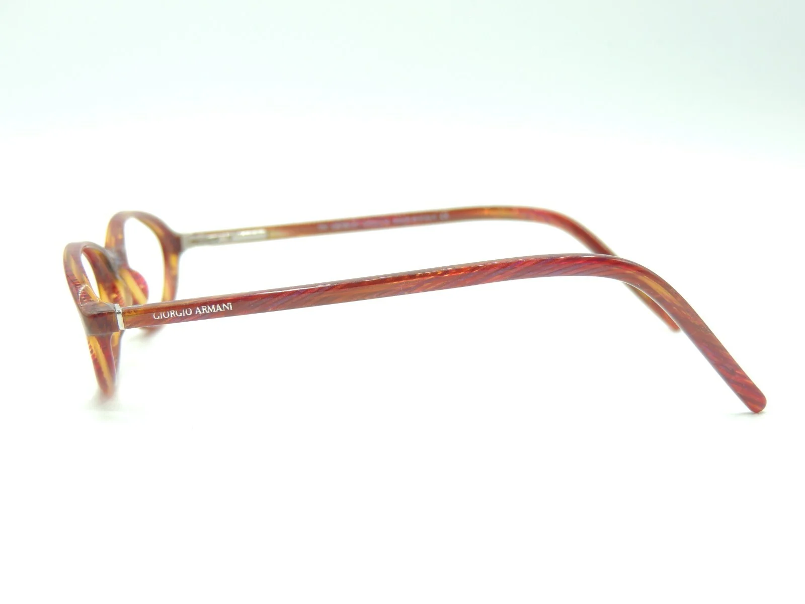 Giorgio Armani GA 128 Brown Stripe Eyeglass Frames 4