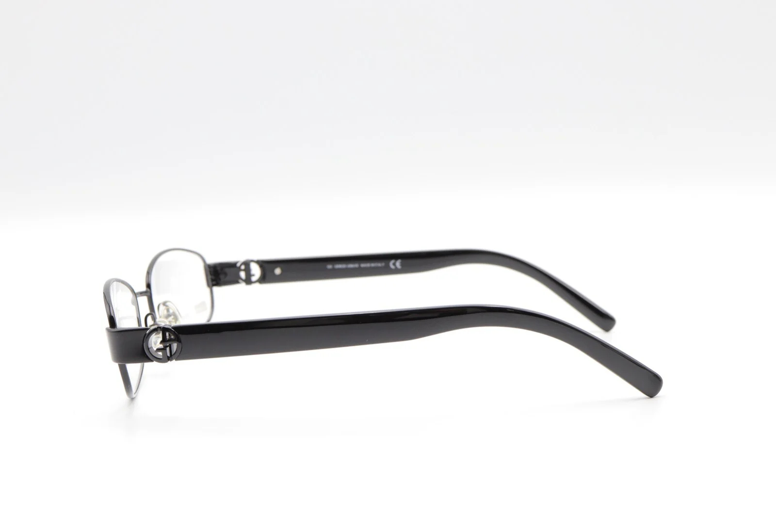 GIORGIO ARMANI GA 309 Ark Black 52-18-130 Eyeglass Frames Stainless ITALY Y177 4