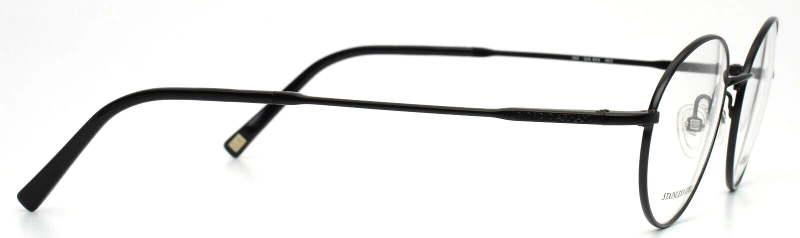 GIORGIO ARMANI GA454 003 Black Unisex Round Full Rim Eyeglasses 50-21-145 B:40 4