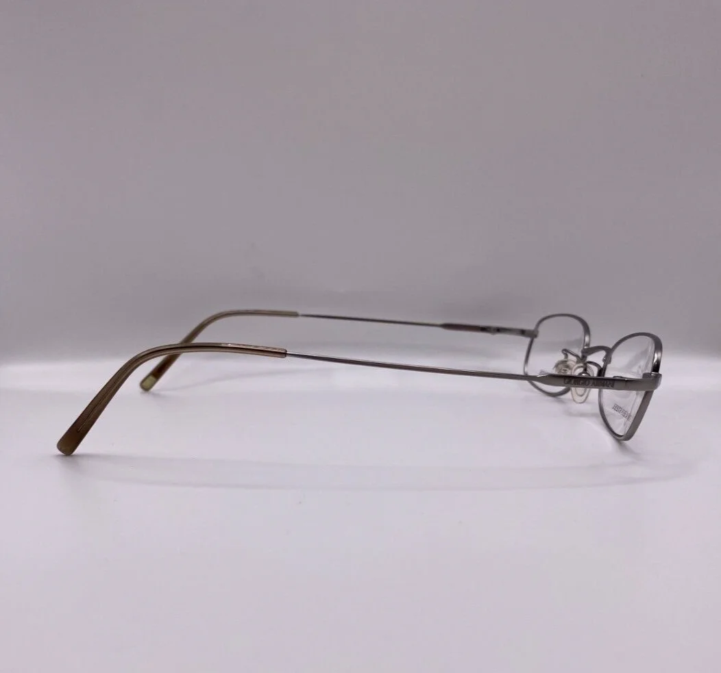 GIORGIO ARMANI GA525 R81 GUNMETAL ROUND PETITE EYEGLASSES STEEL FRAME 49-20-145 2