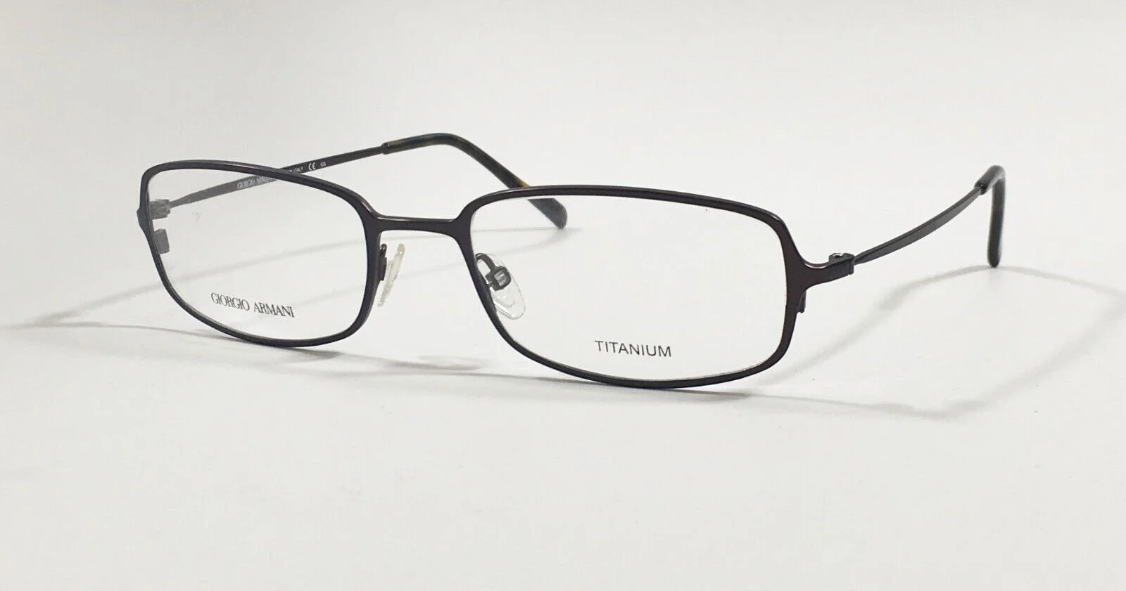 GIORGIO ARMANI GA826 003 BLACK TITANIUM EYEGLASSES FRAMES 51-19-140 ITALY MADE 2