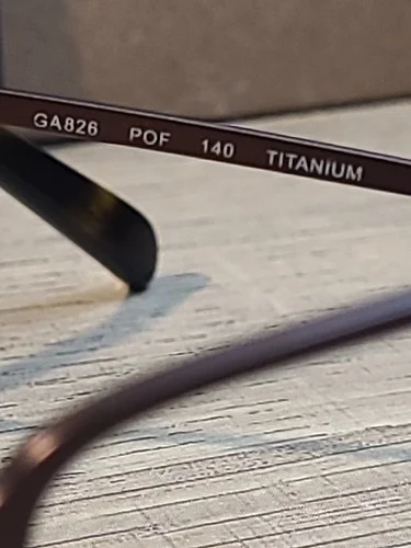 GIORGIO ARMANI GA826 POF BROWN TITANIUM EYEGLASSES FRAMES 51-19-140 NEW 3