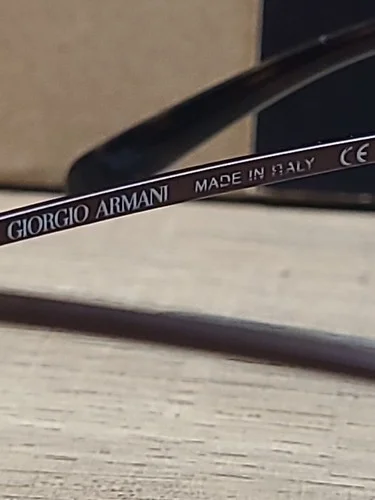 GIORGIO ARMANI GA826 POF BROWN TITANIUM EYEGLASSES FRAMES 51-19-140 NEW 4