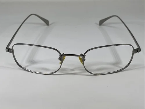 GIORGIO ARMANI GA895 XY0 Italy Titanium Light Silver Eyeglasses Frame 51-20-145 2