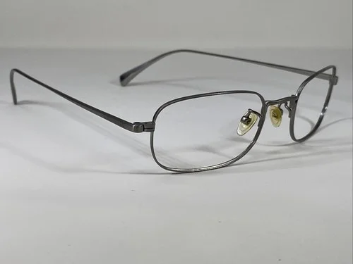GIORGIO ARMANI GA895 XY0 Italy Titanium Light Silver Eyeglasses Frame 51-20-145 3