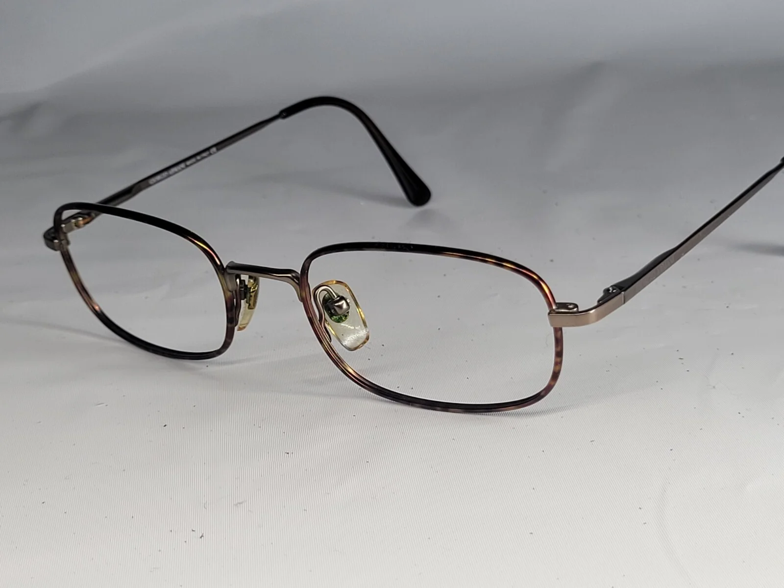 Giorgio Armani Titanio Vintage Eyeglasses Frame 290-T 51-20-135 Titanium Italy 2