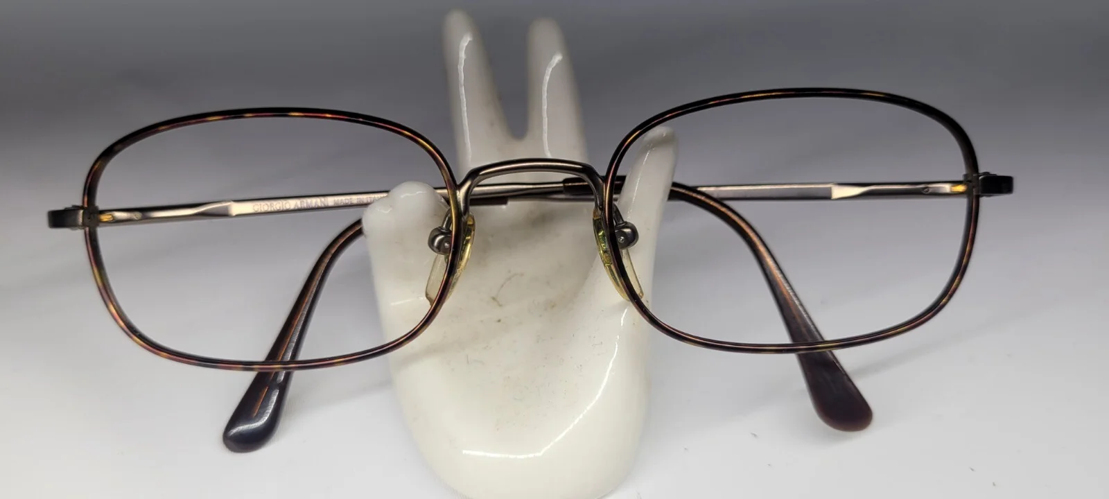 Giorgio Armani Titanio Vintage Eyeglasses Frame 290-T 51-20-135 Titanium Italy 3