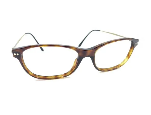 Giorgio Armani Titanium Tortoise Brown Eyeglasses Frames 140 Italy Designer