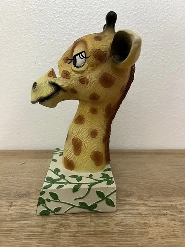 Giraffe Resin Eye Glass Holder. With Coffee Saying. 2