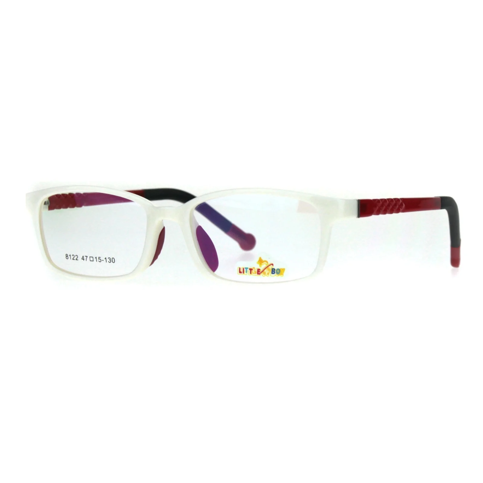 Girls Kid Size Indestructible Plastic Optical Quality Rectangle Eyeglasses Frame 2