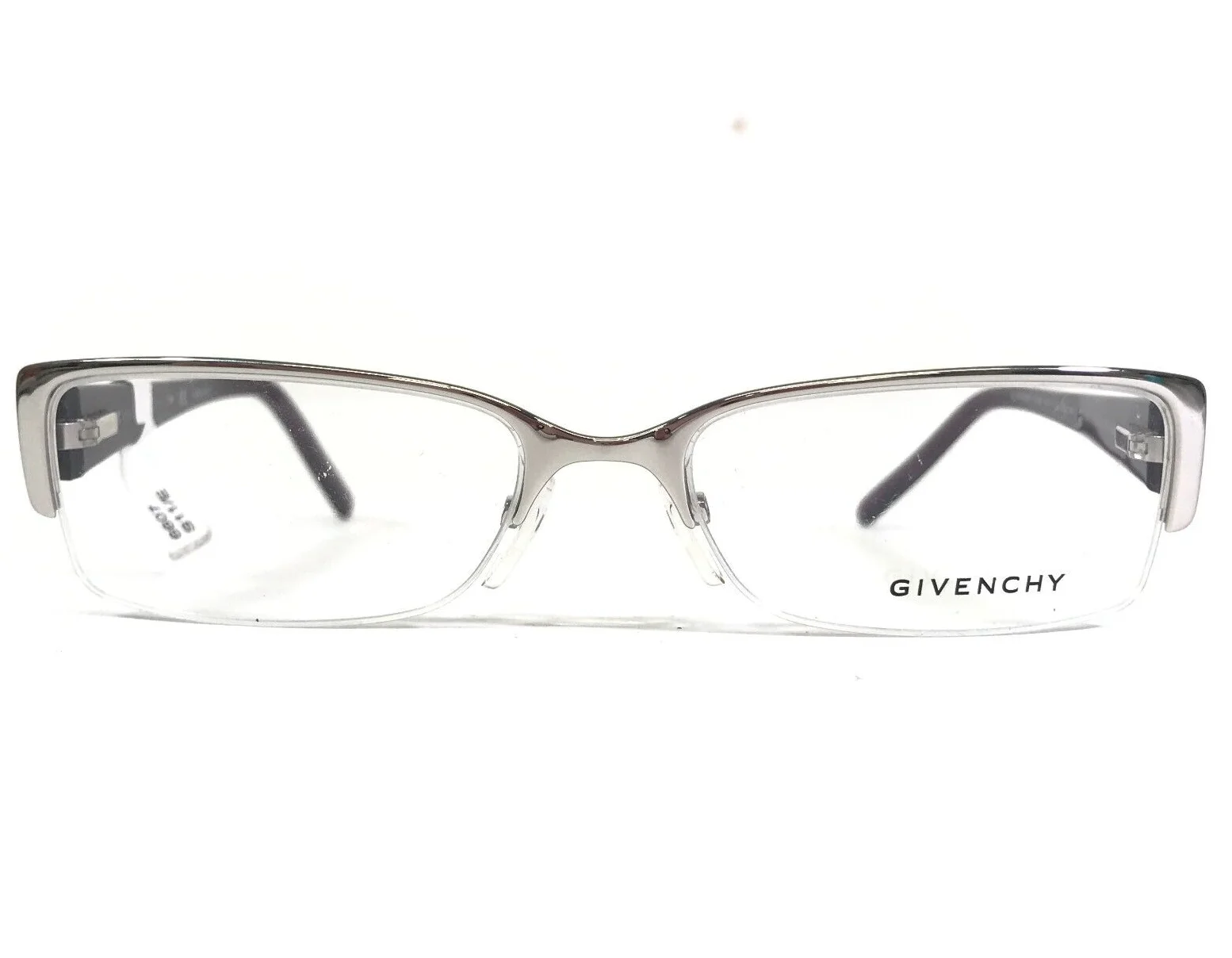 Givenchy Eyeglasses Frames VGV 383 COL.0579 Purple Silver Rectangular 54-17-140 2