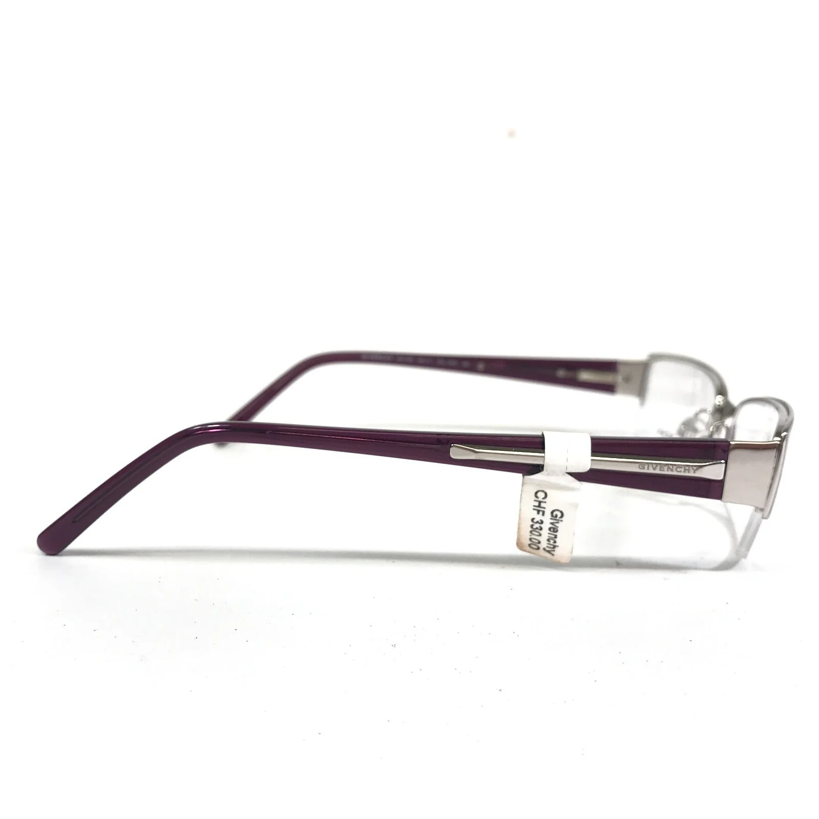 Givenchy Eyeglasses Frames VGV 383 COL.0579 Purple Silver Rectangular 54-17-140 4