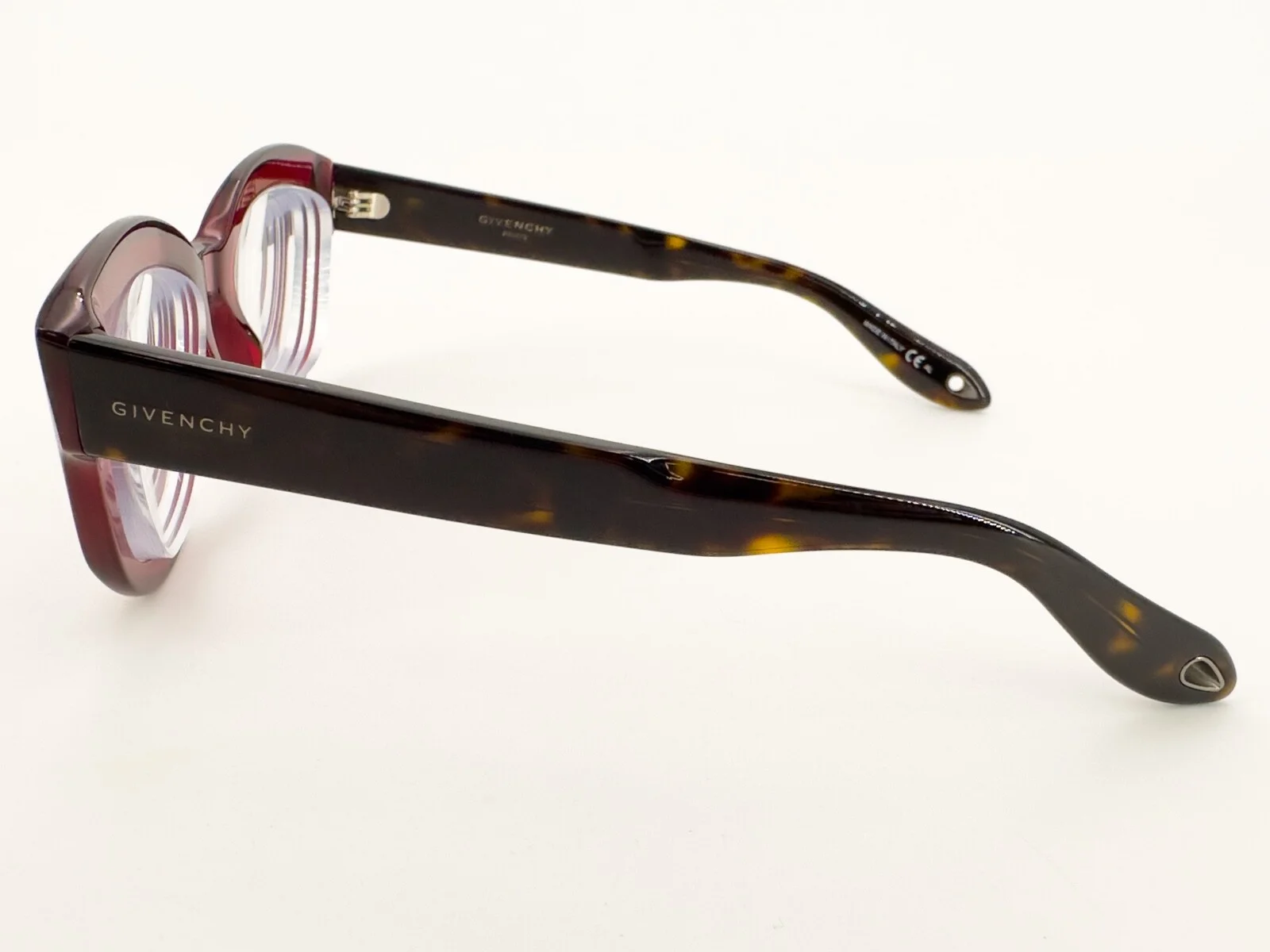 Givenchy GV 0049 Eyeglasses FRAMES C9A Clear Red 49[]21-145 Tortoise Brown H603 3
