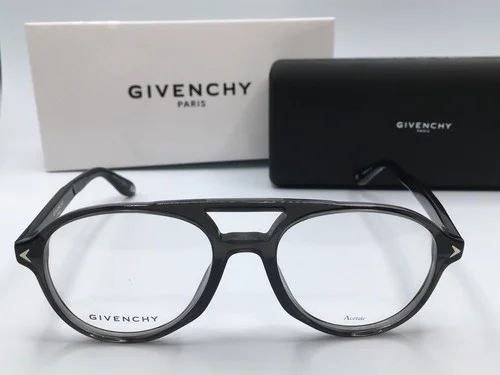 Givenchy GV0066 Unisex Grey Frame Demo Lens Aviator Eyeglasses 53MM