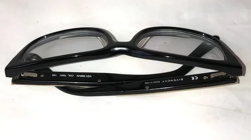 Givenchy VGV 898VN COL.700V Eyeglasses Frames Black Gold Rectangular 54-16-140 2