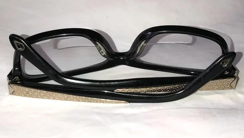 Givenchy VGV 898VN COL.700V Eyeglasses Frames Black Gold Rectangular 54-16-140 3