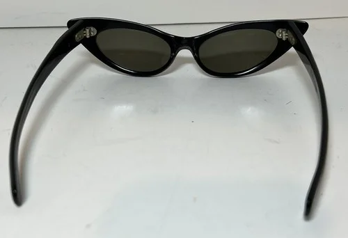 Glasses Frames Unbranded Cat Eye Mother of Pearl Like Finish Black & Gray Paris 4