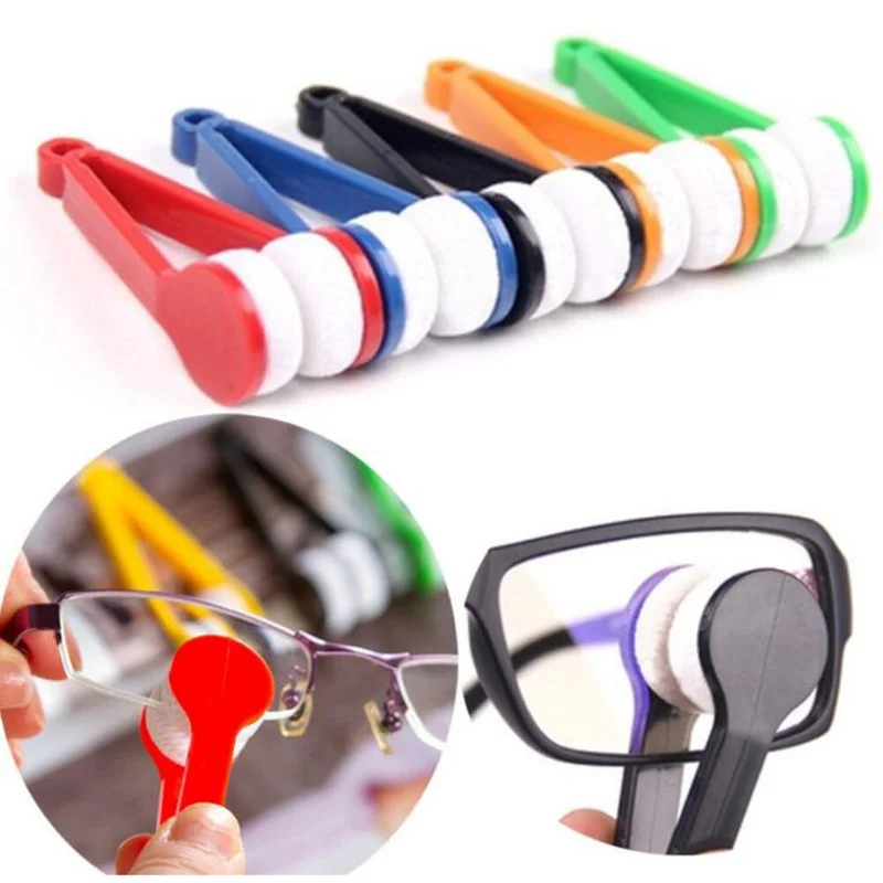 Glasses Lens Microfibre Cleaner Spectacles Eyeglasses Cleaning Tool Random Color 4