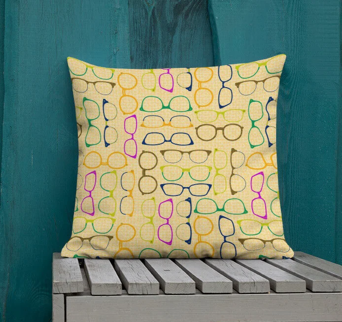 Glasses Pillow, optometry gift, optometrist, eyeglasses home decor, optician