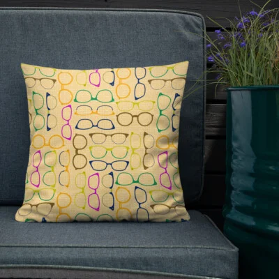 Glasses Pillow, optometry gift, optometrist, eyeglasses home decor, optician 2