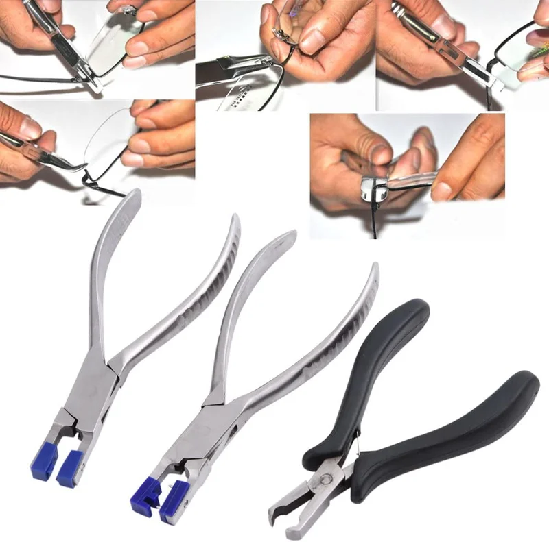 Glasses Pliers Kit Professional Eyeglass Repair Set Rimless Disassembly Glasses 3
