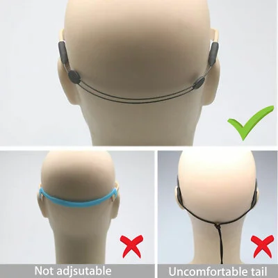 Glasses Silicone Strap Neck Cord Sunglasses Eyeglasses String Lanyard Holder USA 4