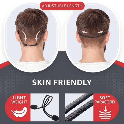 Glasses Strap Eyeglass Holder Band No Tail Strap for Sports M Size 13 inch 2 Pcs 4