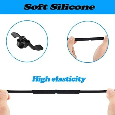 Glasses Strap Non-slip Silicone Eyeglass Strap Eyewear Retainers Sports Elast... 2