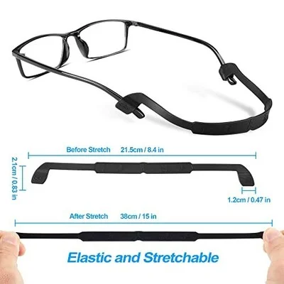 Glasses Strap Non-slip Silicone Eyeglass Strap Eyewear Retainers Sports Elast... 3