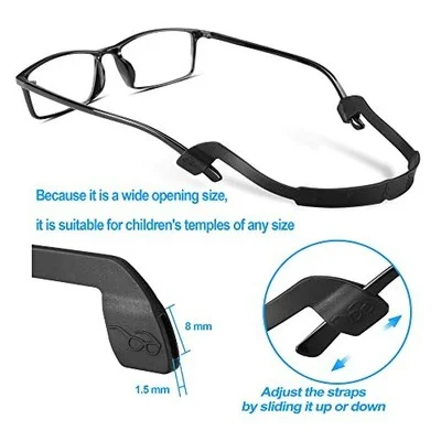 Glasses Strap Non-slip Silicone Eyeglass Strap Eyewear Retainers Sports Elast... 4