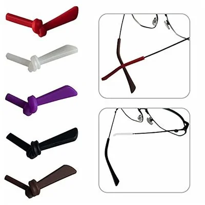 Glasses Temple End Tips Soft Silicone Anti Slip Socks Replacement for Eyeglas... 4
