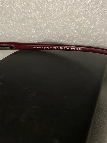 Global Optique EyeglasseS Frames USA 43 PO# Z051309 53 [] 19-135 EYEGLASSES 2
