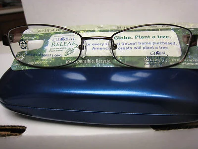 GLOBAL RELEAF EYEGLASS FRAMES Style MESA VERDE BROWN 52-18-130 With GLOBAL Case