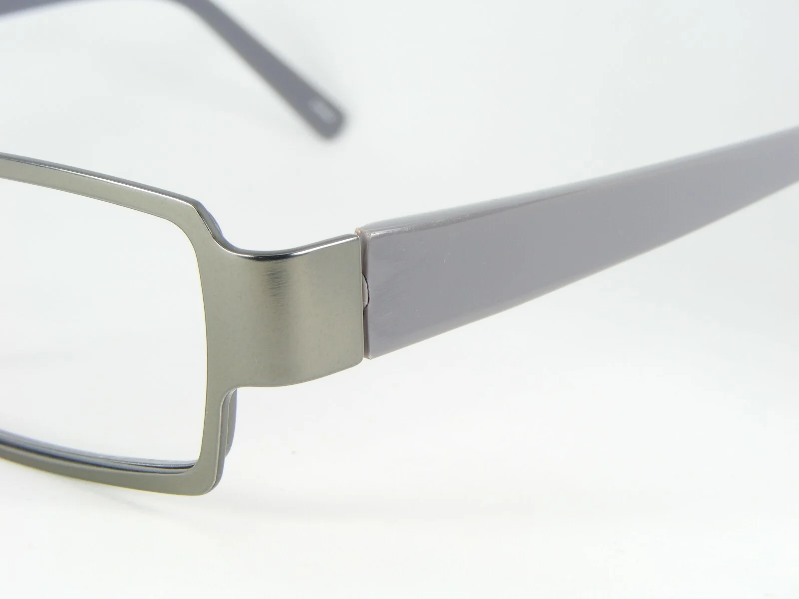 Global USA 43 TF46 M.L.GUN GUNMETAL EYEGLASSES GLASSES METAL FRAME 50-19-140mm 3