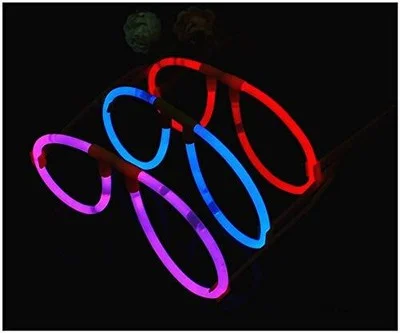 Glow Glasses - Bendable Glow Eyeglasses Party Glasses for Kids with 3