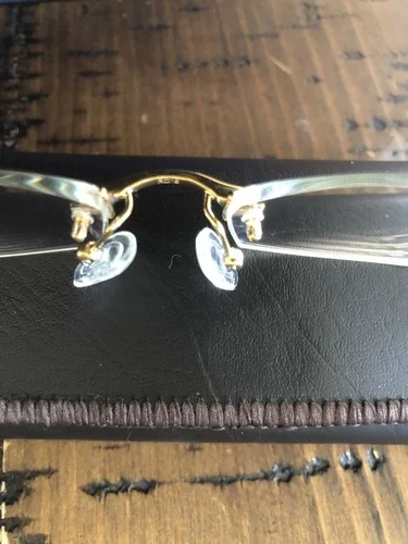 GOLD AND WOOD RIMLESS EYEGLASSES CM29GD R11.6 #610 3