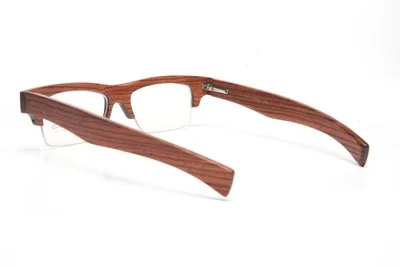 GOLD AND WOOD RIMMED EYEGLASSES GLASSES SUNGLASSES B14.2 #15E 3