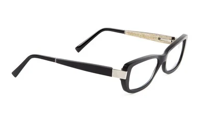 Gold & Wood Black B22 Rectangular Eyeglass Frames 51mm $789 NEW 2