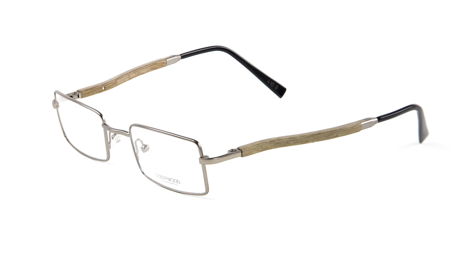 Gold & Wood Monturesd Rectangular Eyeglass Frames 47mm $789 NEW 2