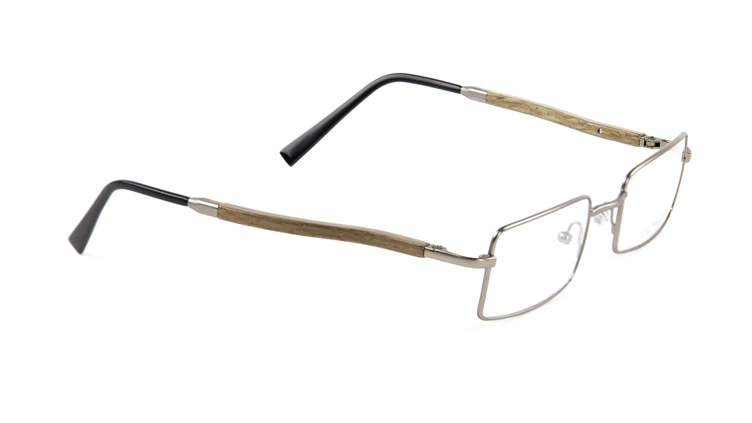 Gold & Wood Monturesd Rectangular Eyeglass Frames 47mm $789 NEW 3