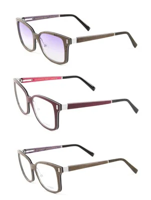 Gold & Wood Orion 07 Square Eyeglass Frames 53mm $789 NEW