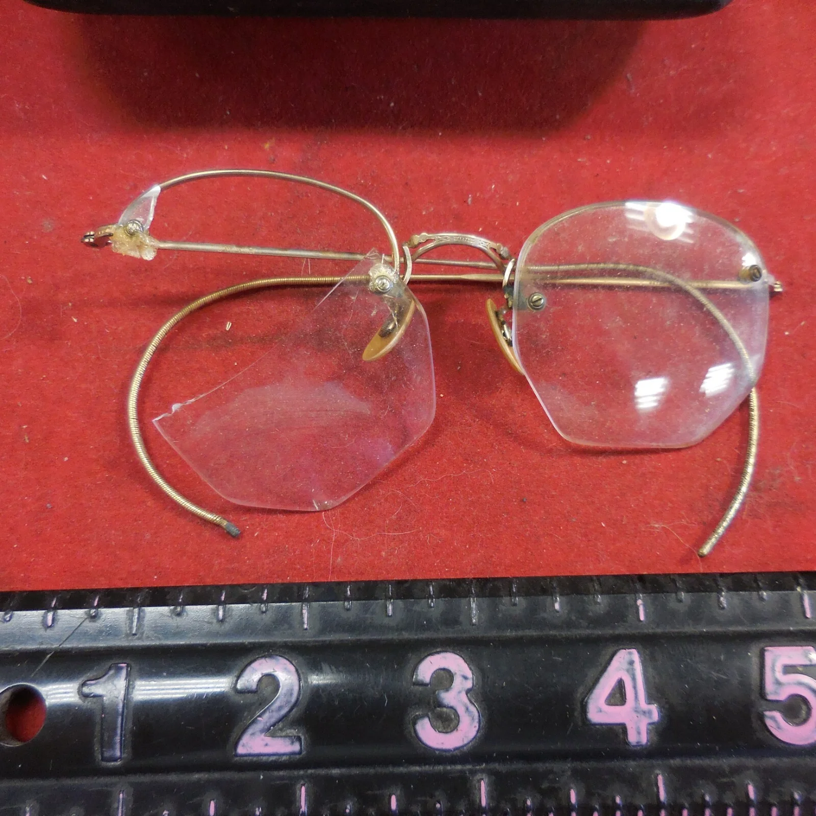 Gold & Wood Paris Eyeglass Case & Wood Storage Display Case #2 2